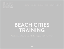 Tablet Screenshot of beachcitiestraining.com